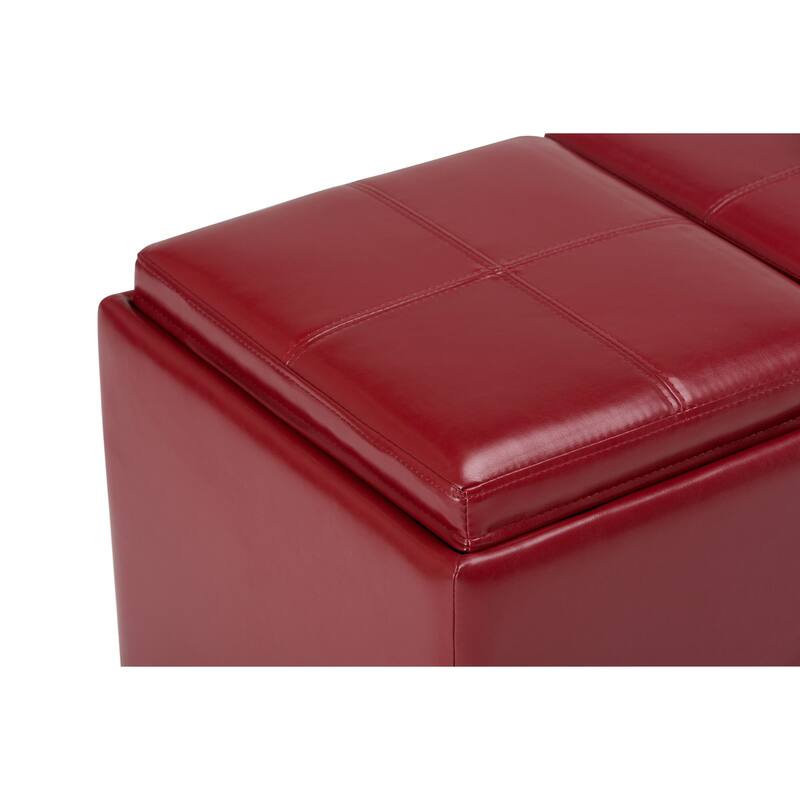 WYNDENHALL Franklin 42-in. Wide Contemporary Rectangular Storage Ottoman