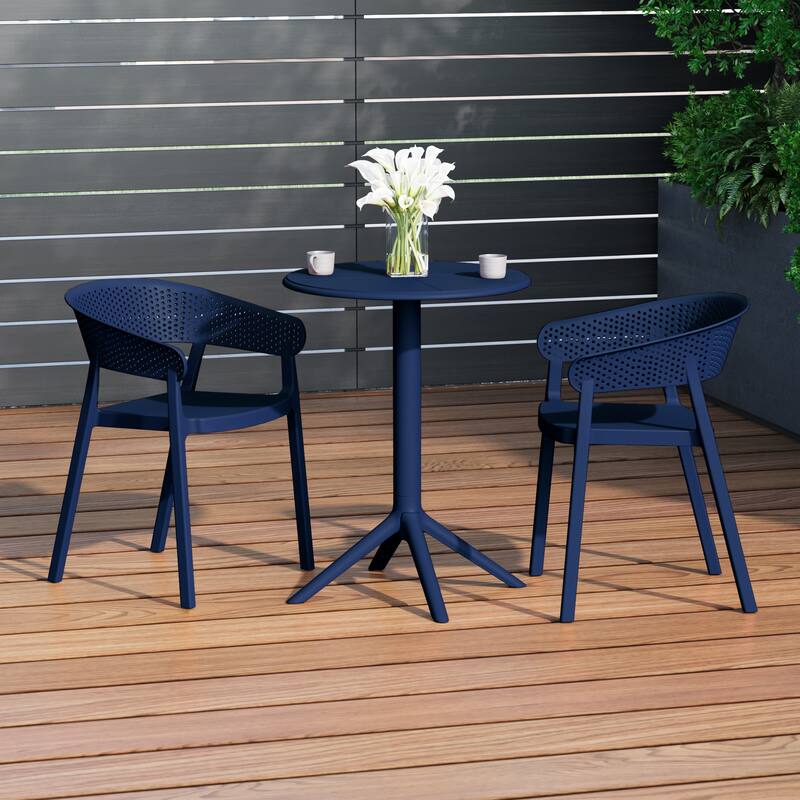 Frond and Form 2-Person Outdoor Round Dining Set