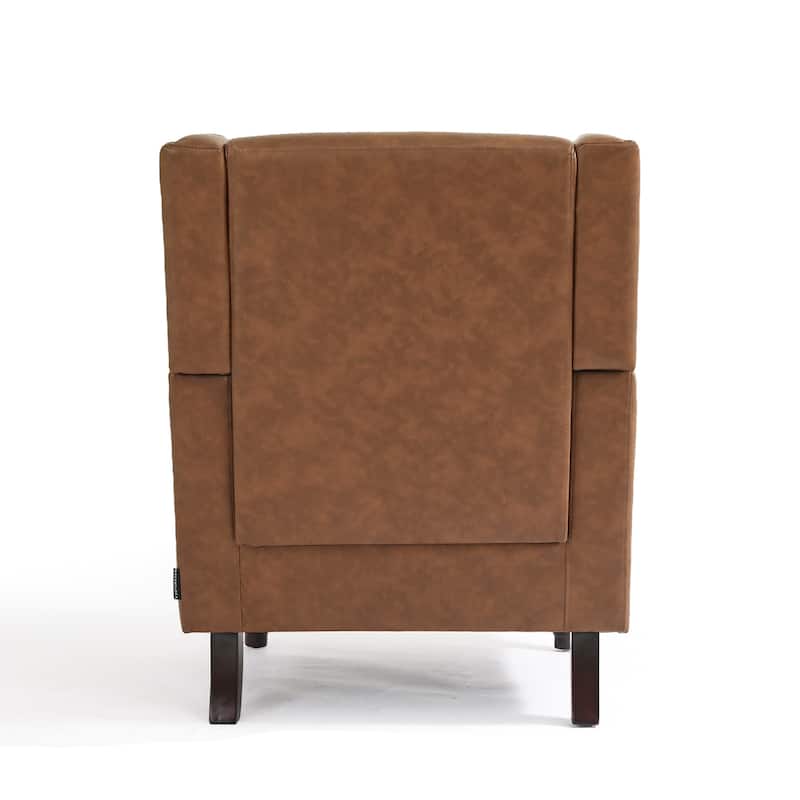 Upholstered Nailhead Trim Armchair Wingback Accent Chairs Set of 2