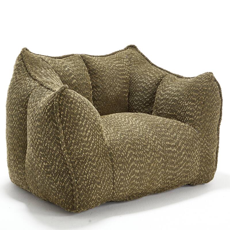 Sofa Chairs with Highly Resilient Foam for Living Rooms and Bedrooms, Comfortable Square Sofas, Bean Bag Chairs for Adults