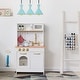 preview thumbnail 4 of 8, Teamson Kids - Little Chef Boston Modern Play Kitchen - White / Wood - 22.25" L x 12" W x 37.5" H