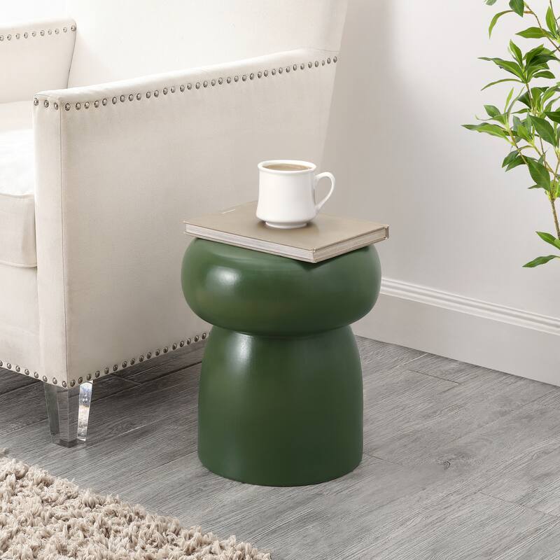 SAFAVIEH Florance Ceramic Decorative Garden Stool (Fully Assembled) - Moss Green