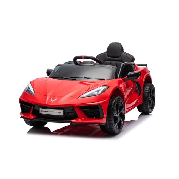 slide 2 of 30, 12V Chevrolet Corvette C8 1-Seater Kids Ride-On Car