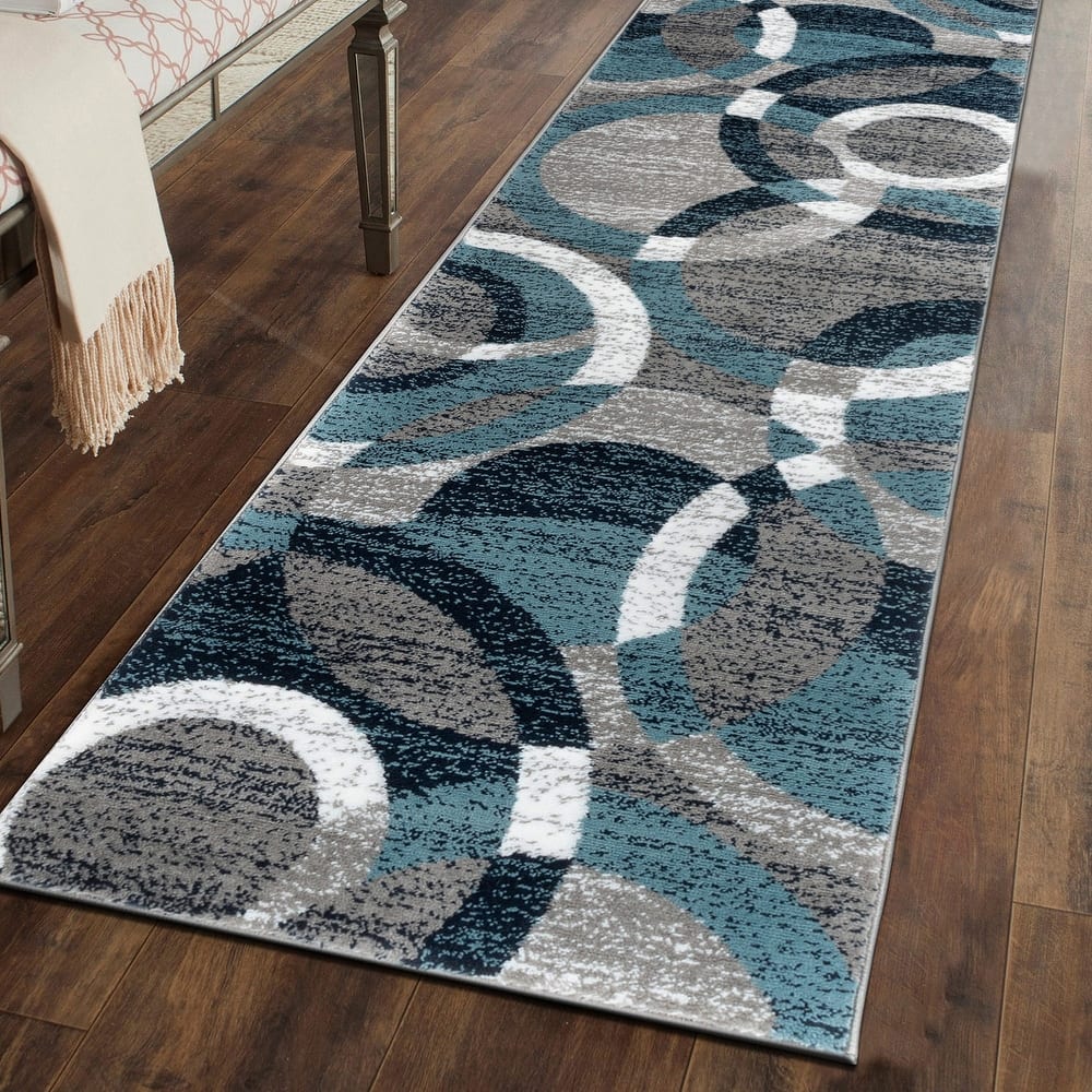 World Rug Gallery Geometric Circles Area Rug