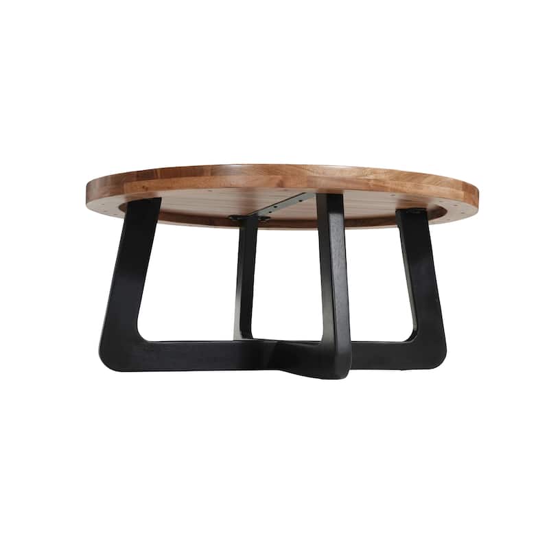 Ava Modern Round Solid Wood Coffee Table