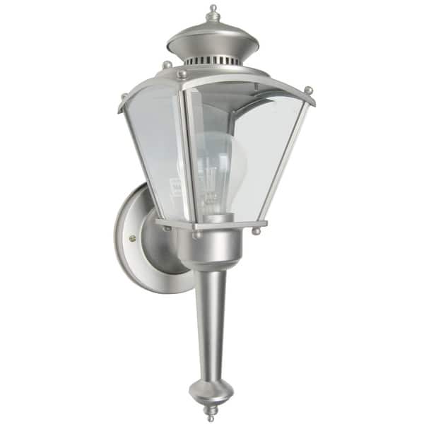 slide 1 of 1, Designers Fountain 1 Light Outdoor Wall Sconce Pewter