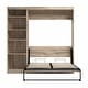 preview thumbnail 49 of 91, Pur Full Murphy Bed with Shelving Unit (84W) by Bestar