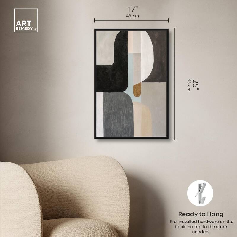 Interlocking Segments III Canvas by Art Remedy