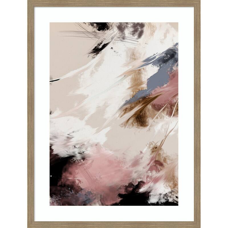 Splash Clouds by Pictufy Studio II Wood Framed Wall Art Print