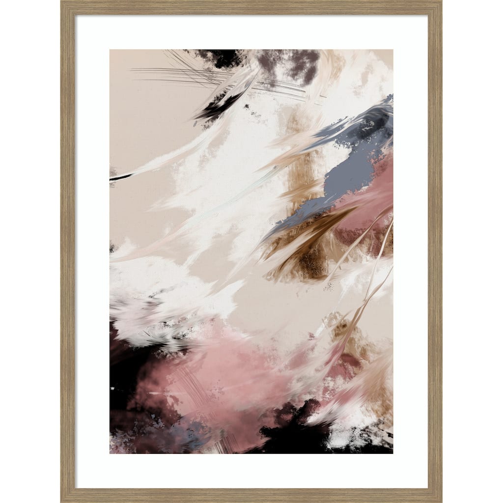 Splash Clouds by Pictufy Studio II Wood Framed Wall Art Print