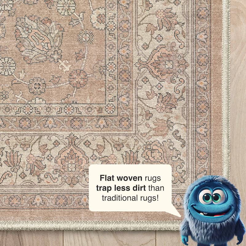 Well Woven Asha Rome Vintage Oriental Persian Flat-Weave Area Rug