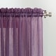 preview thumbnail 29 of 73, No. 918 Erica Crushed Voile Ascot Beaded Sheer Rod Pocket 1-Piece Curtain Valance