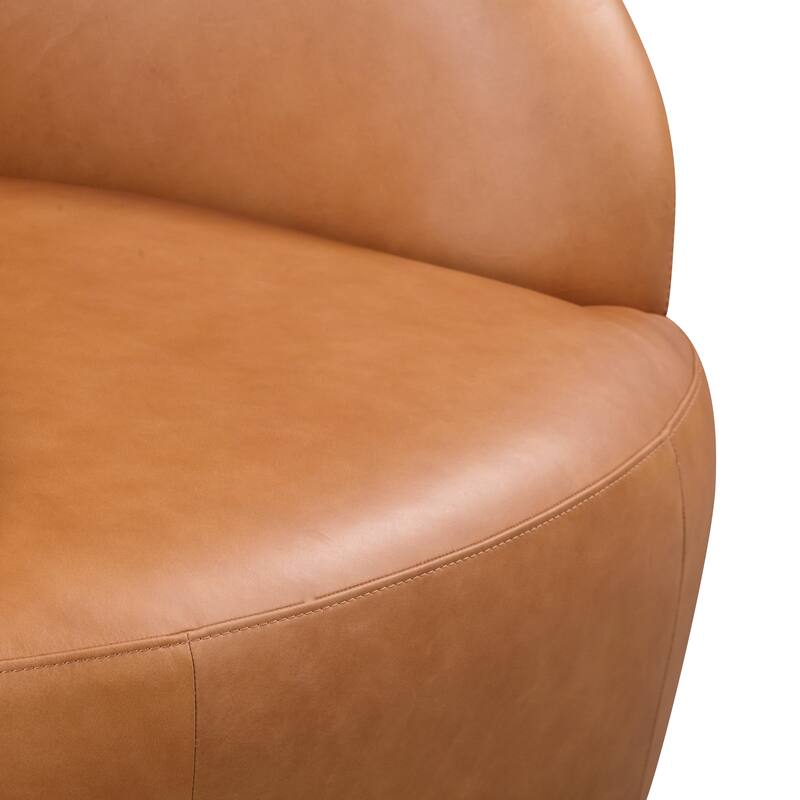 Poly and Bark Alma Swivel Chair - Genuine Italian Leather