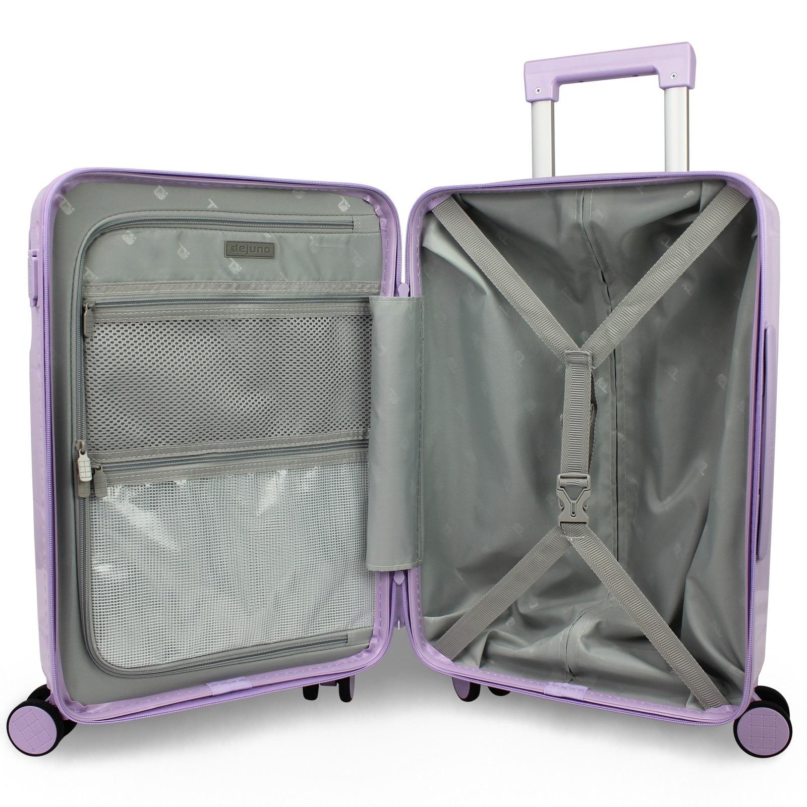 Ultralight Smart Carry-On Luggage with USB-A and USB-C Charging-image