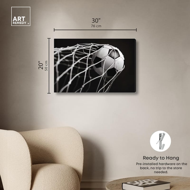 Through the Goal Canvas by Art Remedy, Gallery Wrapped