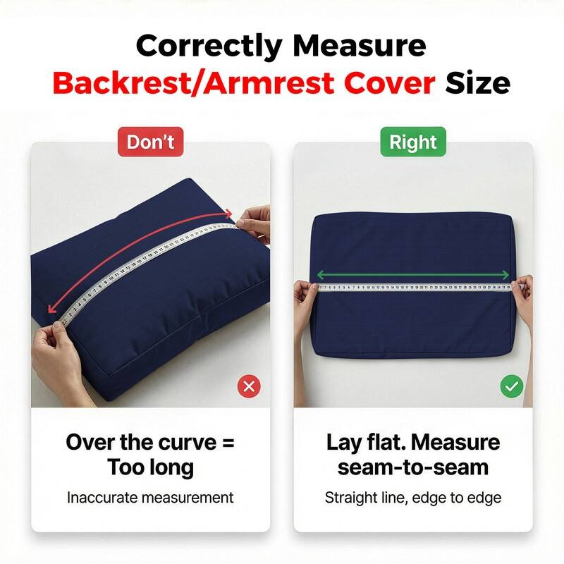 FINCATI 28" × 28" Outdoor Cushion Cover, Sofa Cushion Replacement Slipcover, Patio Seat Cover 28 Inches (COVER ONLY!)