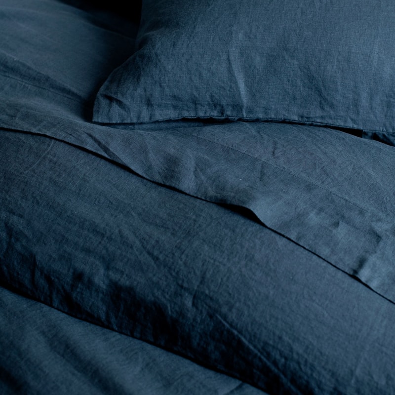 100% French Linen Duvet Cover by BOKSER HOME