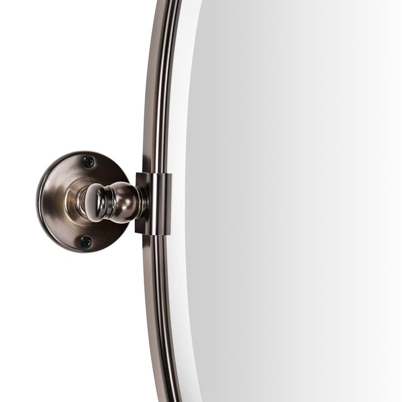 Luecinda Oval Metal Wall Mirror