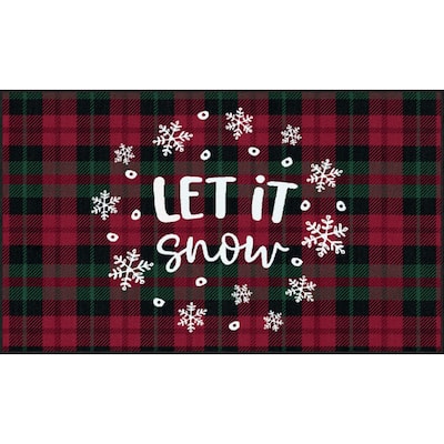 Mohawk Prismatic Let It Snow Plaid Area Rug