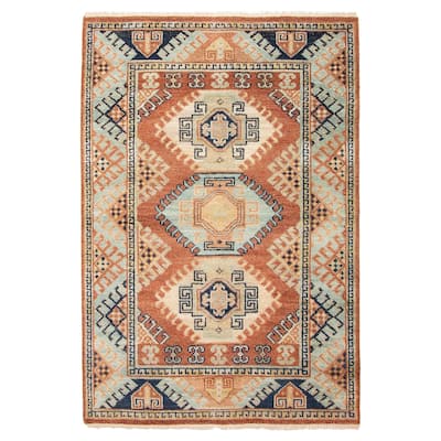 ECARPETGALLERY Hand-knotted Jules Serapi Copper Wool Rug - 5'5 x 8'0