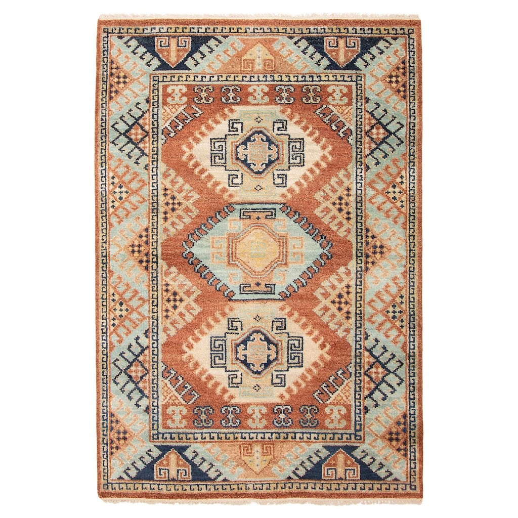 ECARPETGALLERY Hand-knotted Jules Serapi Copper Wool Rug - 5'5 x 8'0