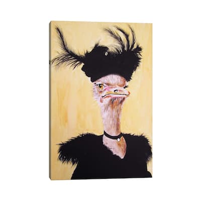 iCanvas "Ostrich Jet Set" by Coco de Paris Canvas Print