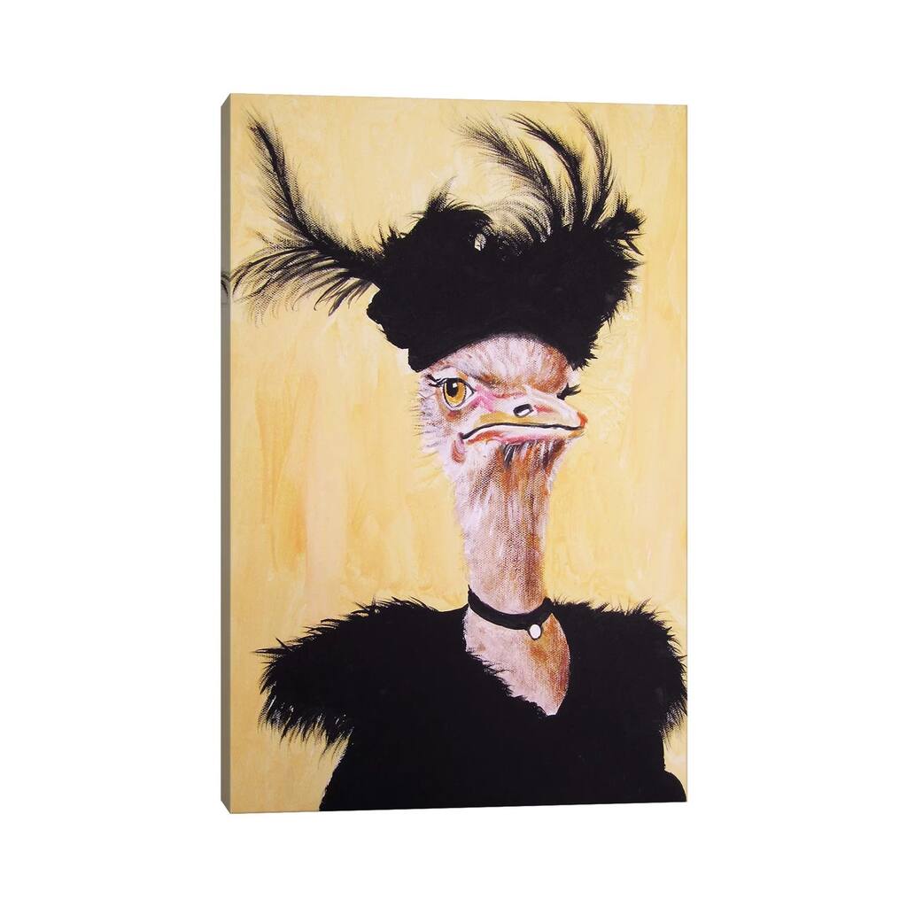 iCanvas "Ostrich Jet Set" by Coco de Paris Canvas Print