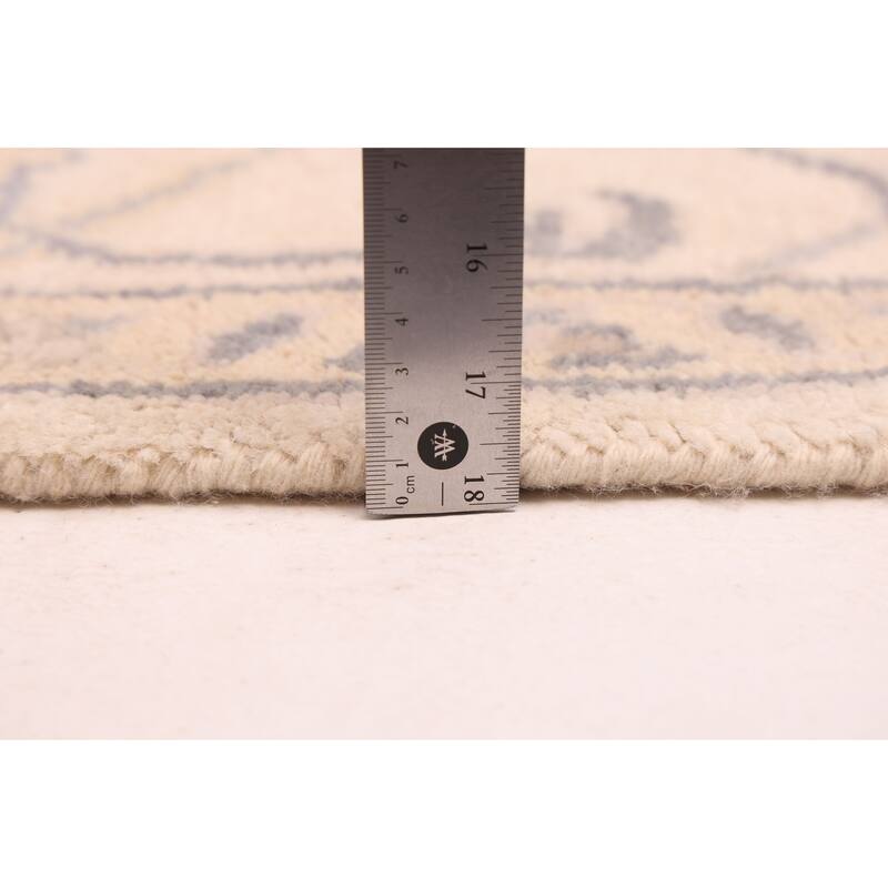 ECARPETGALLERY Hand-knotted Royal Oushak Ivory Wool Rug - 9'1 x 12'1