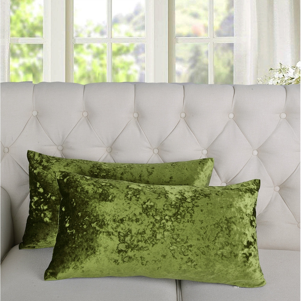 Rancho Crushed Velvet Throw Pillow Cover Set, NO INSERT