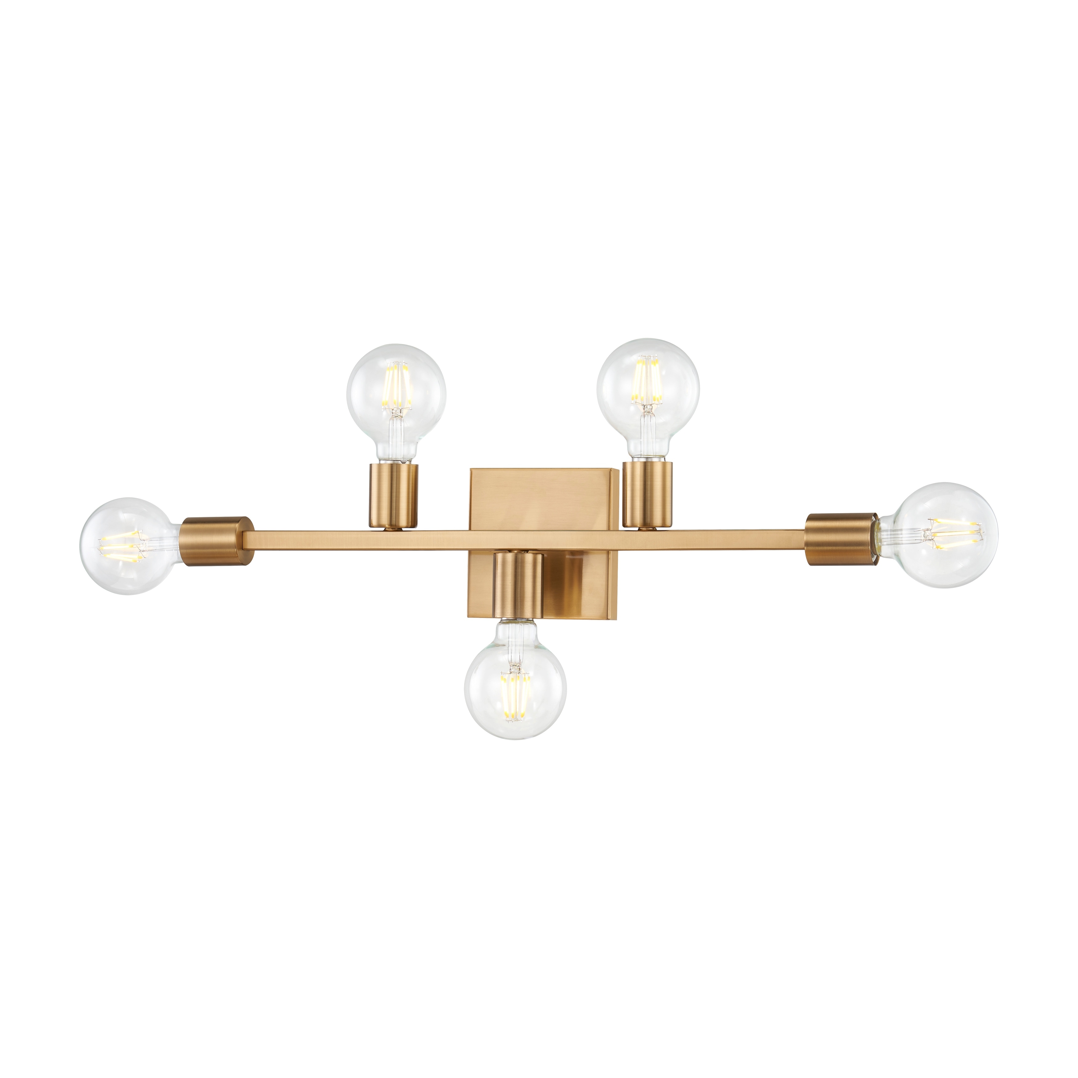 Elk Home Attune Burnished Brass Metal 5 Light Vanity Light