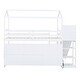 preview thumbnail 9 of 15, Twin Size House Loft Bed with Slide, Shelves, Light and Climbing Ramp