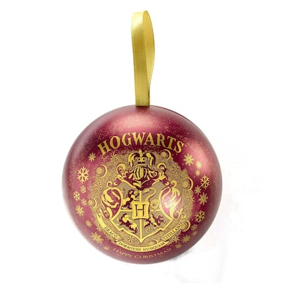 Harry Potter Hogwarts Crest Red Bauble with Time Turner Necklace