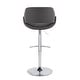 preview thumbnail 137 of 144, Silver Orchid Svellingen Adjustable Bar Stool with Rounded T Footrest - Set of 2