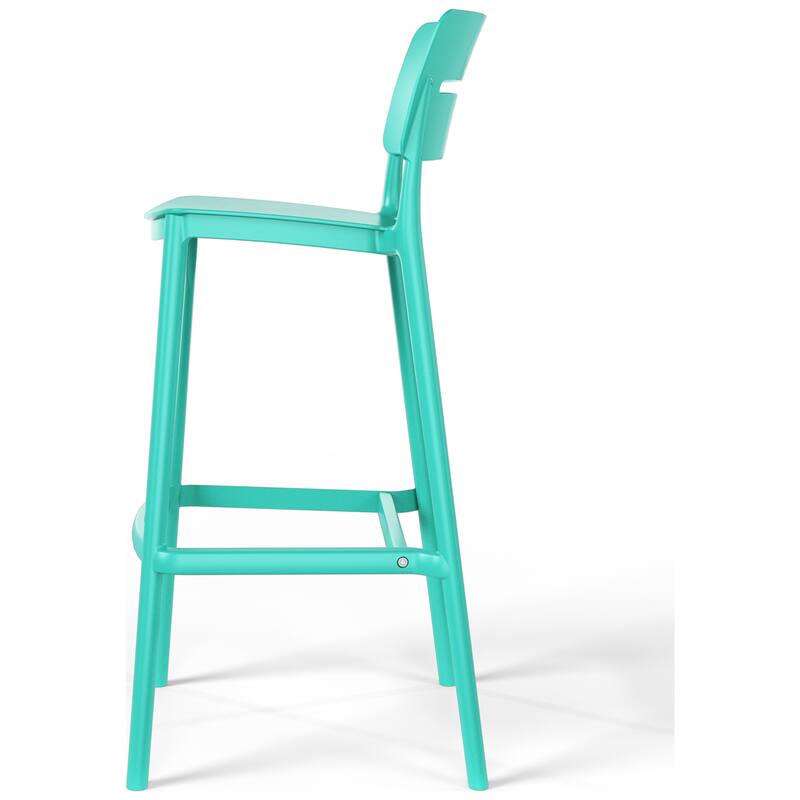 Frond and Form 29.5 Inch Outdoor Bar Stool (Set of 2)