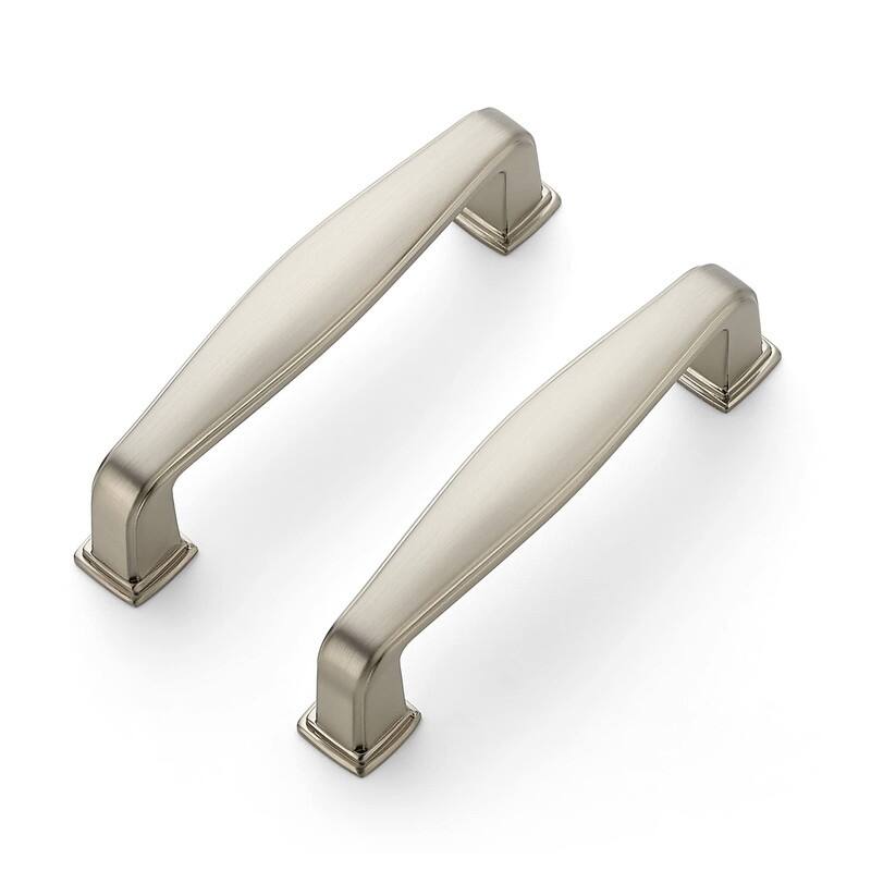 30 Pack Solid 3 Inch Drawer Handles - Brushed Nickel