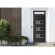 preview thumbnail 36 of 35, VDOMDOORS Manux 8933 | Front Door Exterior Door | Steel | Frame & Hardware Included | 18x80, Matte Black Entry Door