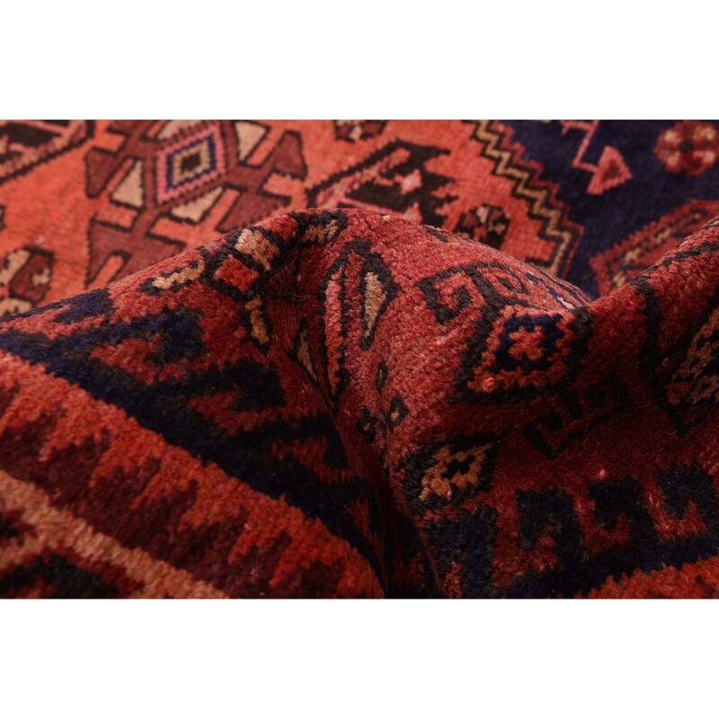 ECARPETGALLERY Hand-knotted Andelz Dark Red Wool Rug - 4'11 x 7'3