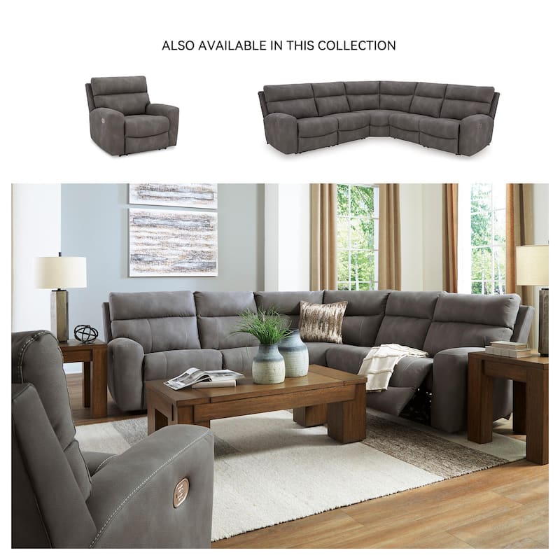 Signature Design by Ashley Next-Gen DuraPella Gray Power Recliner