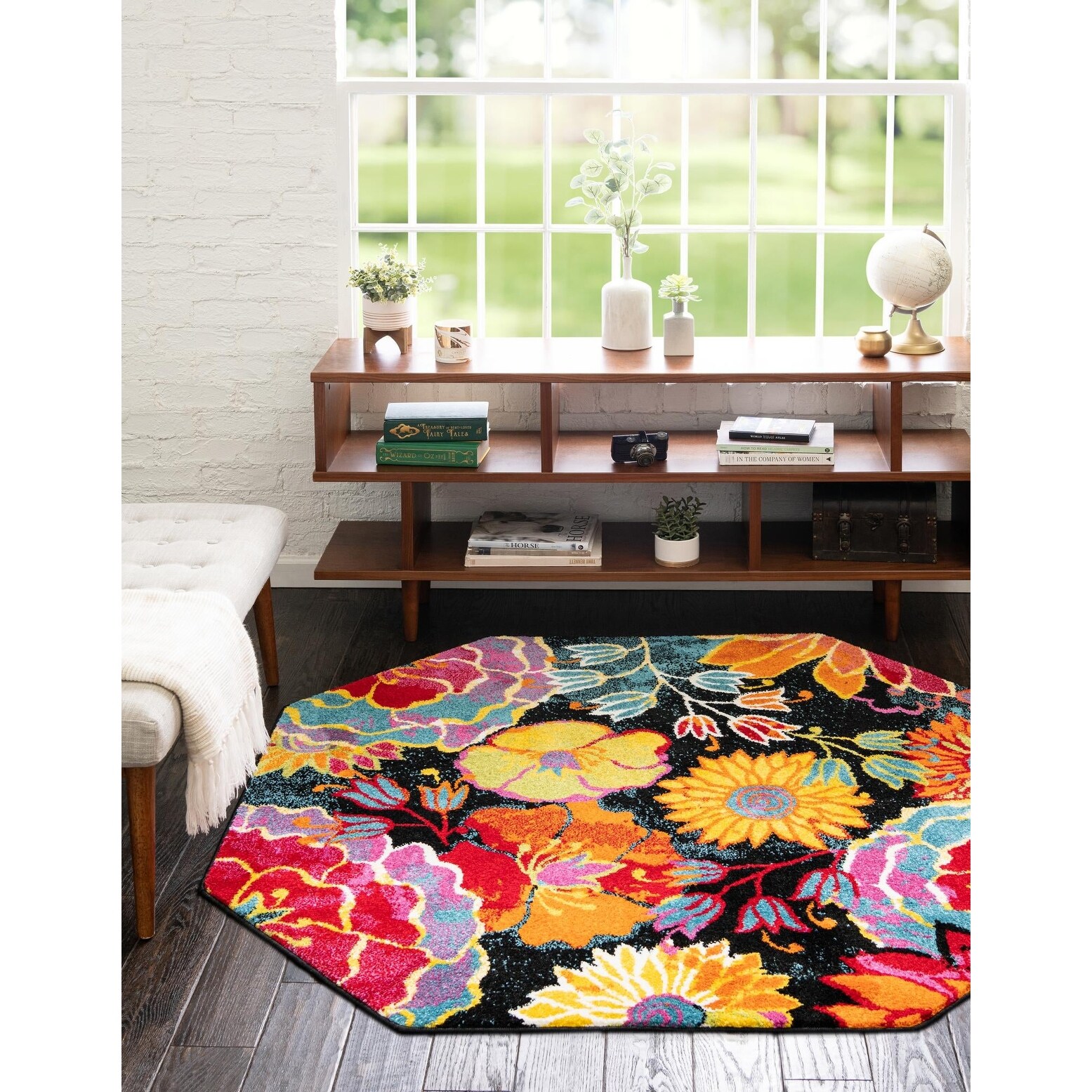 Country & Floral Noach Collection Area Rug - Overstock - 36794198
