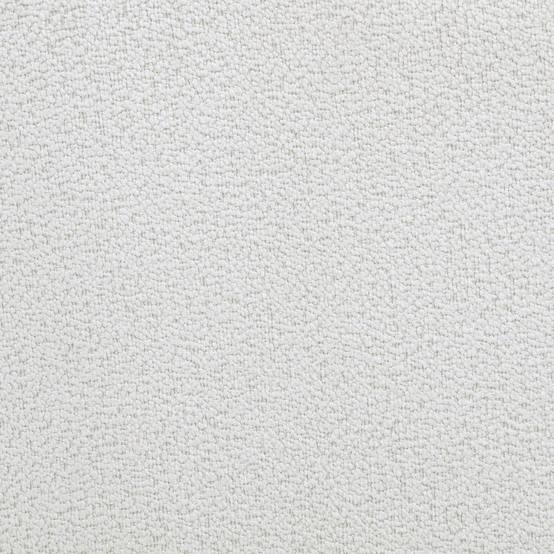 Remuda Boucle Upholstered Round Storage Ottoman Ivory