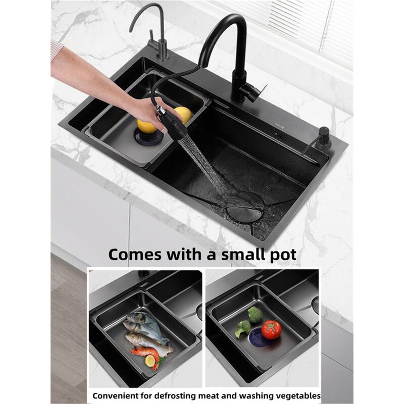 Single Bowl Stainless Steel Kitchen Sink with Basin