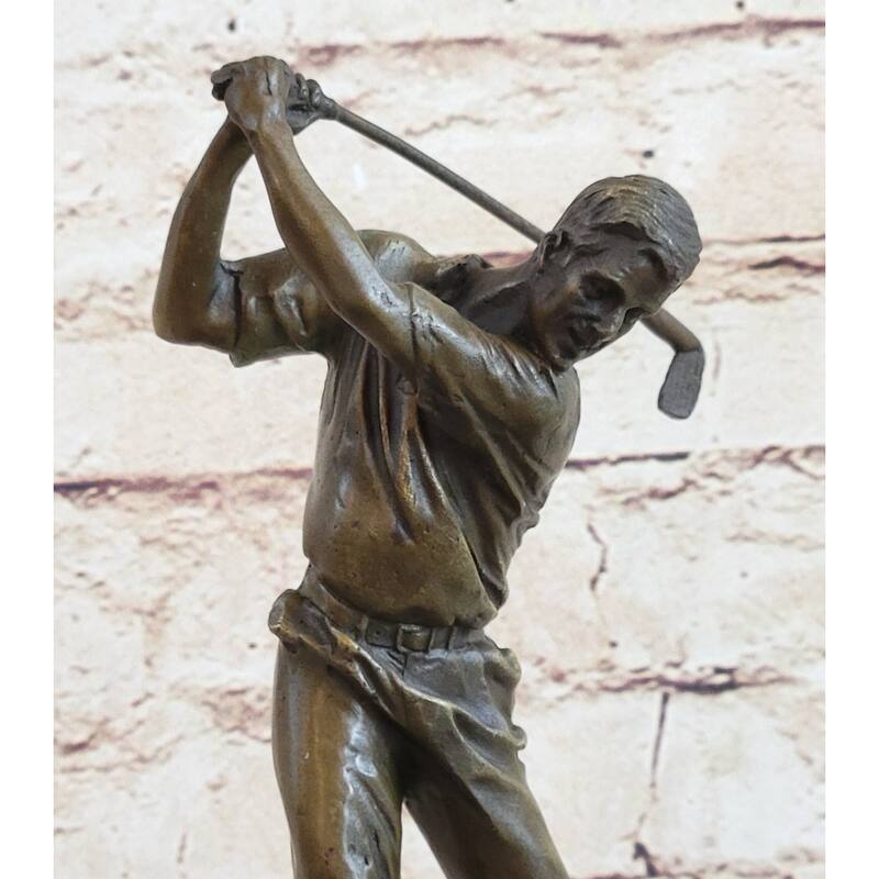 Ben Hogan Male Golfer Sports Memorabilia Golf Club Art Pga Bronze Marble Statue