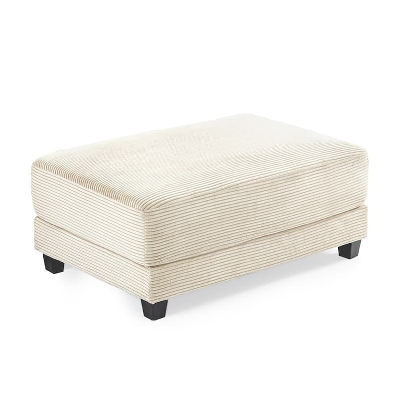 The Contemporary Oversized Corduroy Ottoman