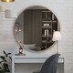 preview thumbnail 2 of 15, Allan Andrews Round Contemporary Wall Mirror with Vintage Matte Finish - 47"D