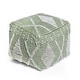 preview thumbnail 5 of 53, Brinket Boho Cube Yarn Pouf by Christopher Knight Home