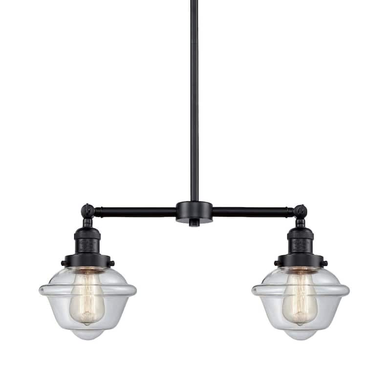 Innovations Lighting Small Oxford 2 Light 24" Wide Linear Chandelier