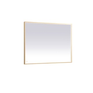 Elegant Lighting MRE63648 Pier 36" x 48" Modern Rectangular Aluminum