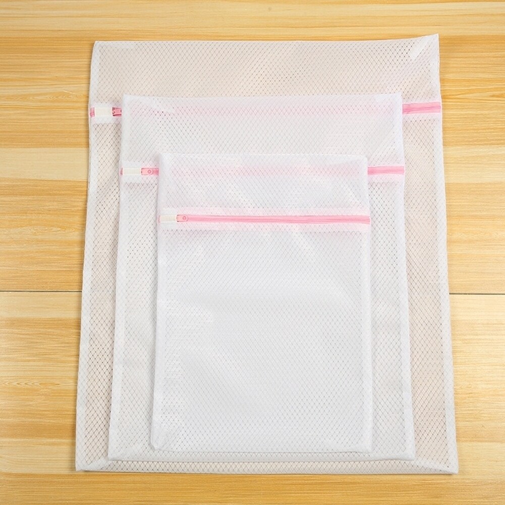 1 Pc Underwear Bra Laundry Bag Mesh Net Wash Basket Washing Storage Zipper  Bag - Bed Bath & Beyond - 35712527