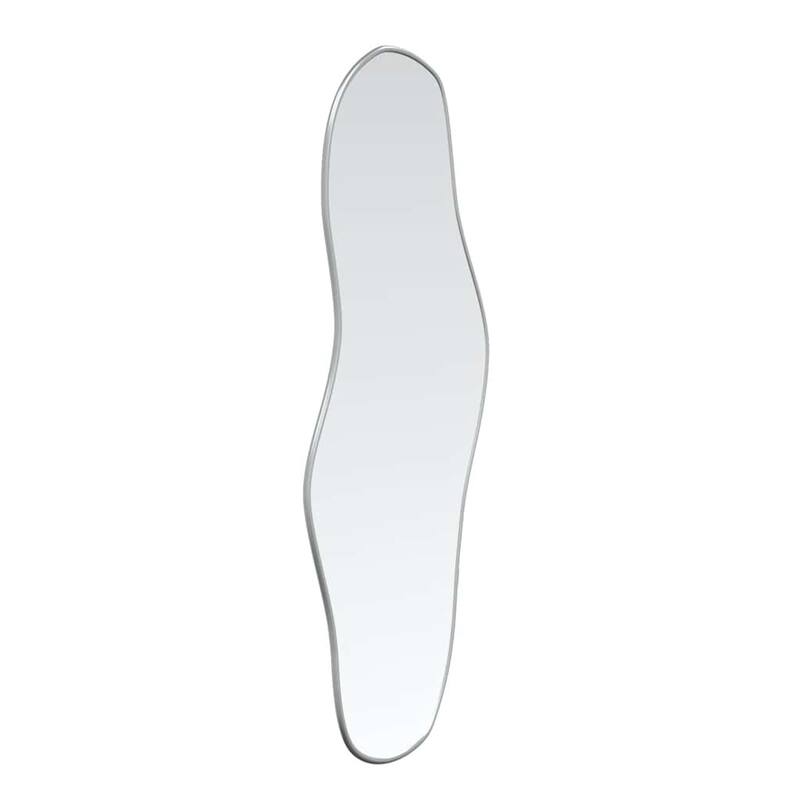 vidaXL Wall Mirror Silver Glass Medium Minimalistic Wall Mirror - 17.7 x 39.4 x 39.4 in