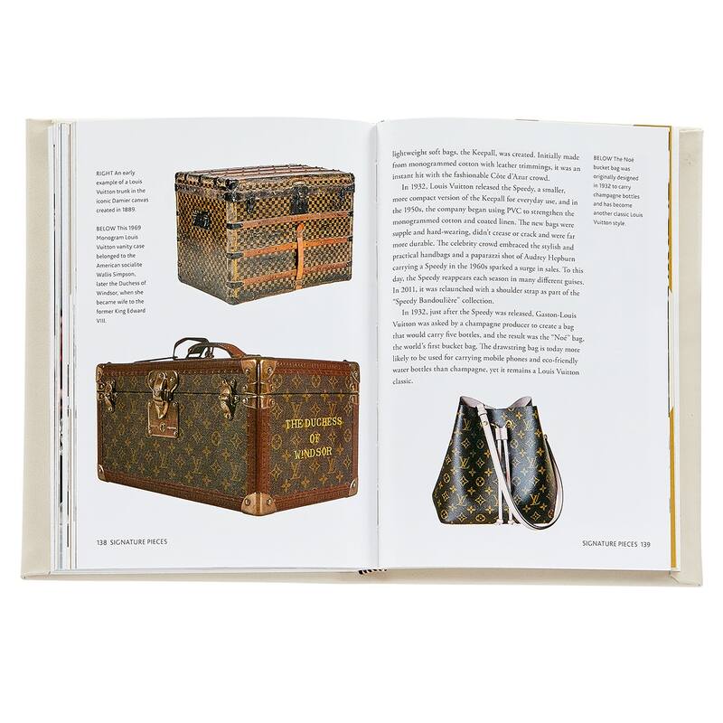 Graphic Image Little Book of Louis Vuitton Coffee Table Book, Leather, Ivory